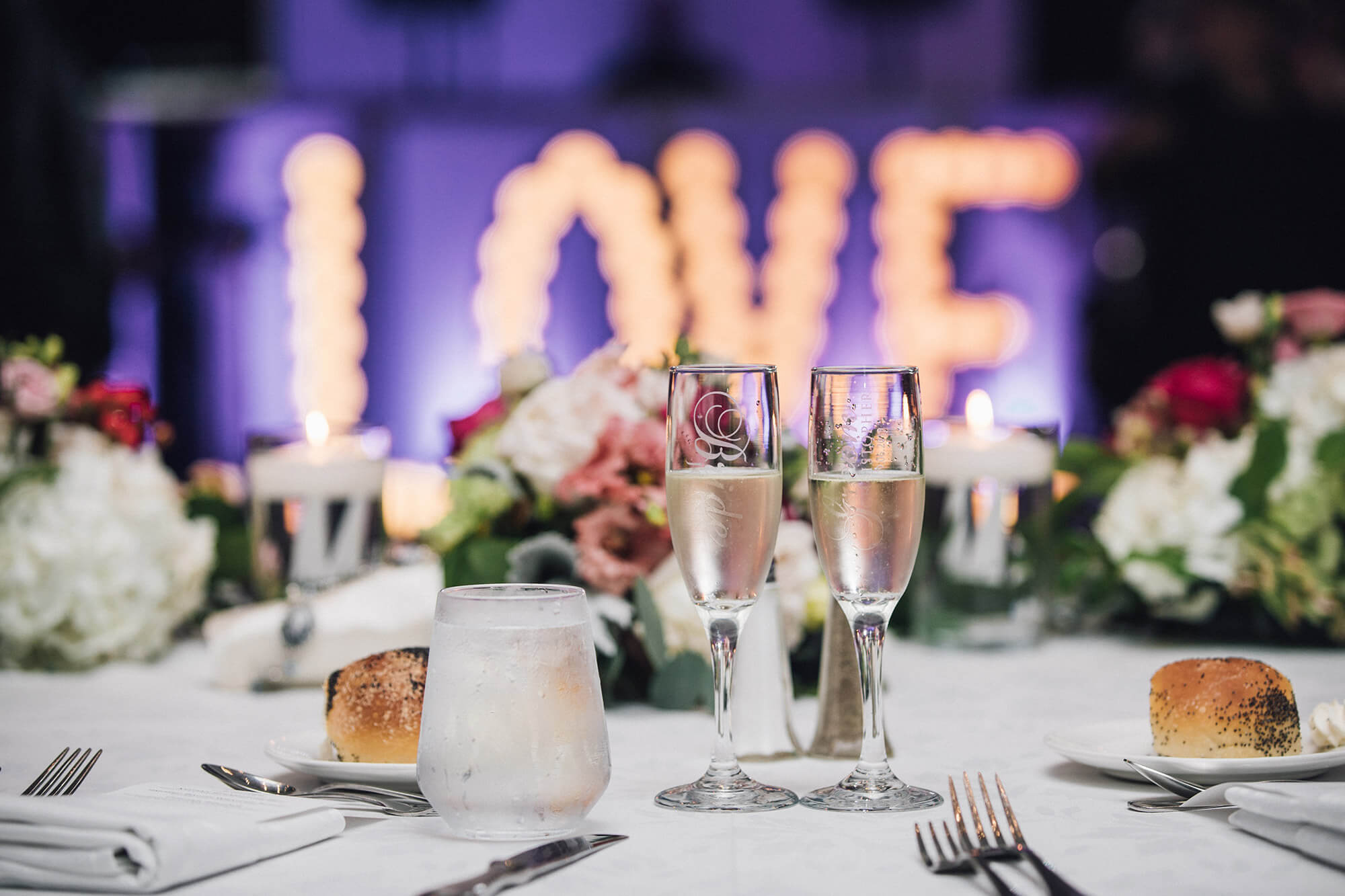 Elegant table setting at The Piermont